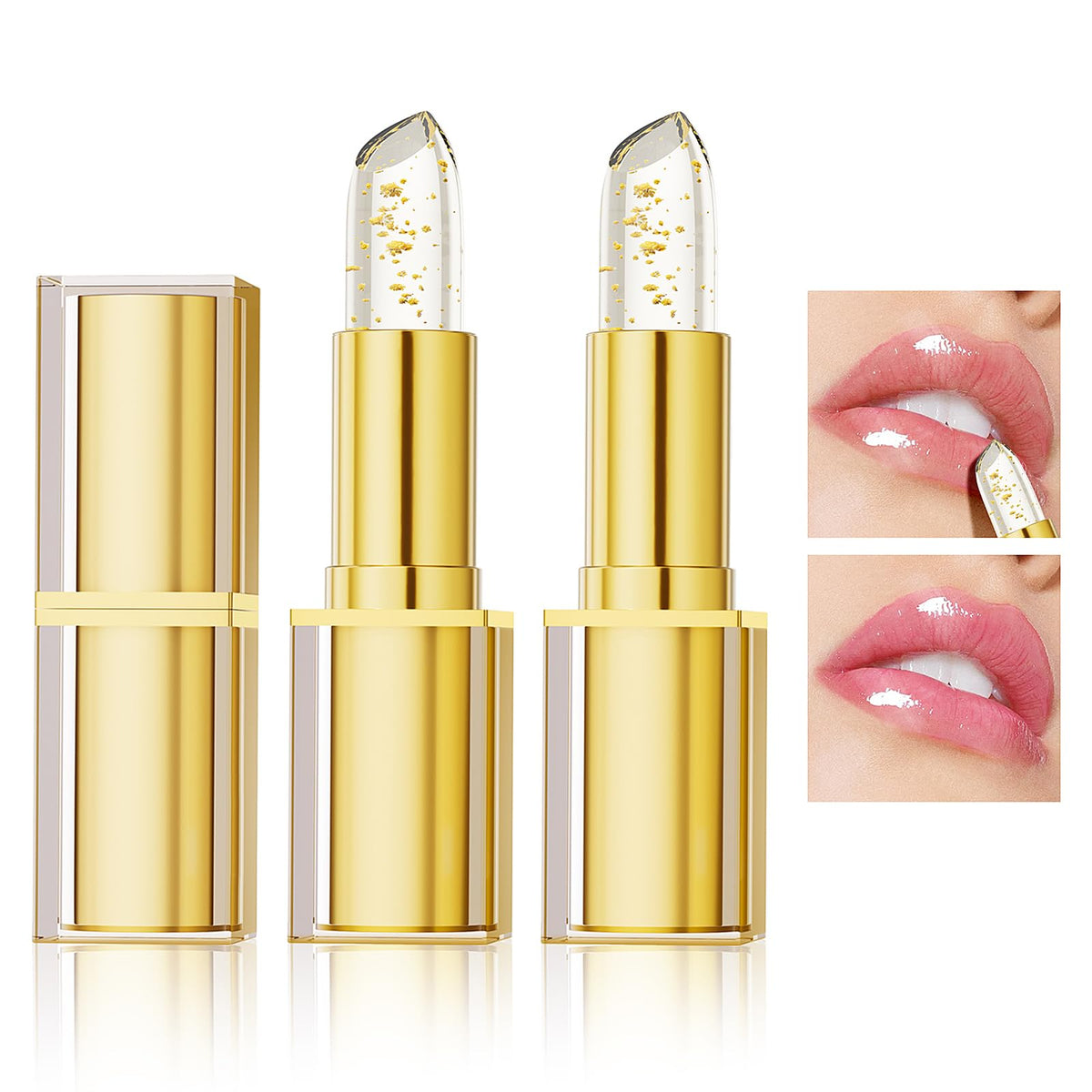 Eqimznv labial cambio-color dos-piezas: caja elegante para regalo.