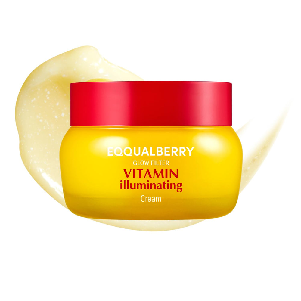 EQQUALBERRY crema iluminadora con vitamina C en bote para iluminación suave