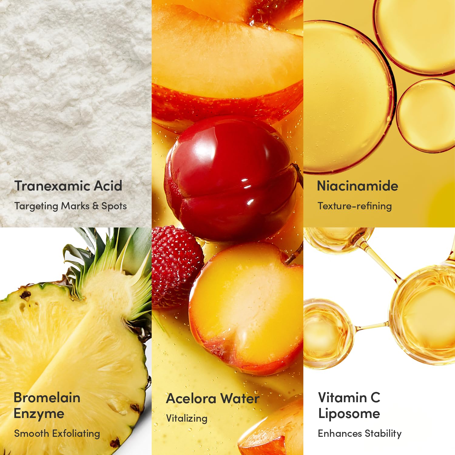 EQQUALBERRY Liposomal vitamin C boost close-up for radiant complexion.