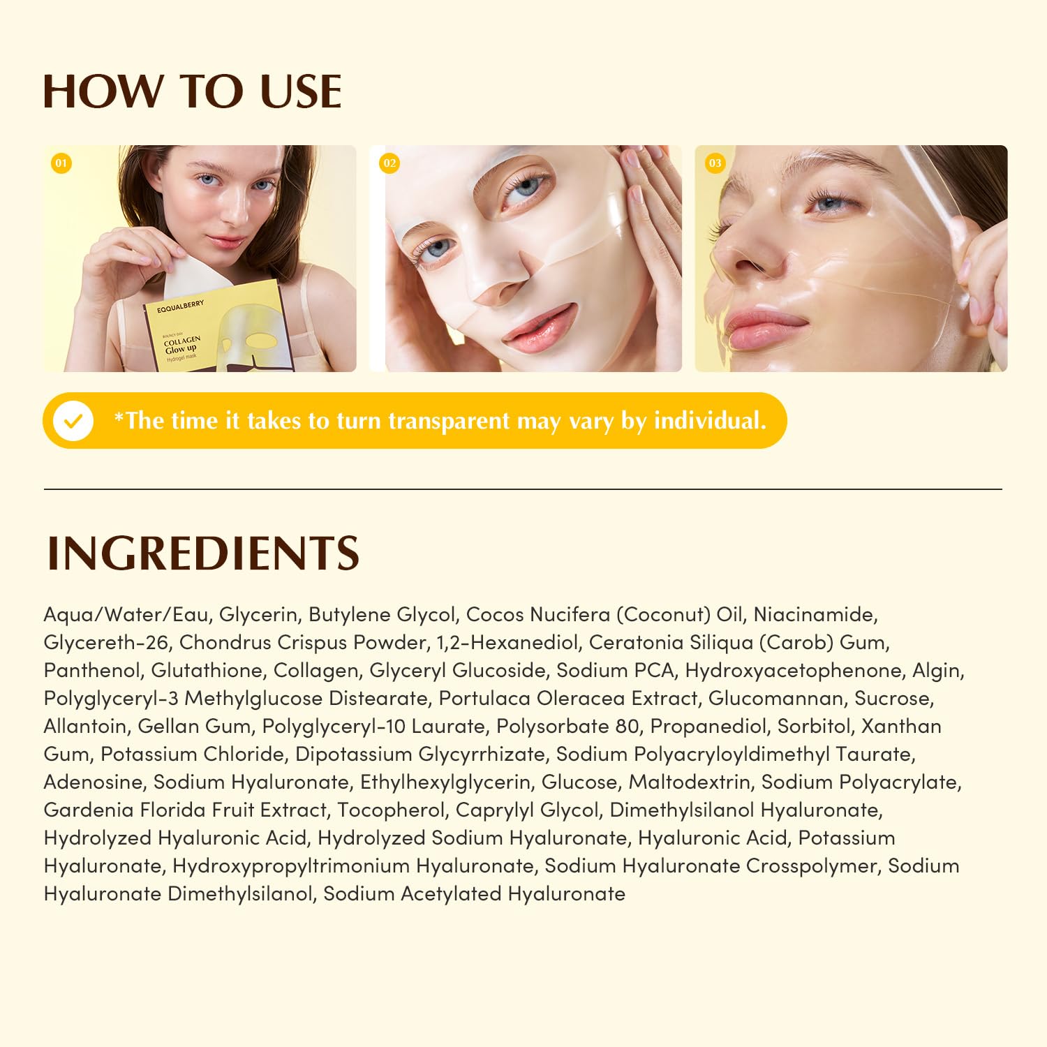 EQQUALBERRY mascarilla cuatro hojas: cobertura completa para rostro.