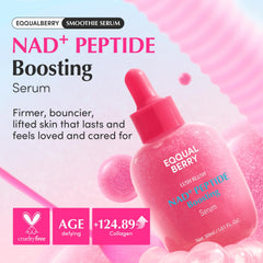 EQQUALBERRY serum dispensing close-up showing smooth, fast-absorbing texture