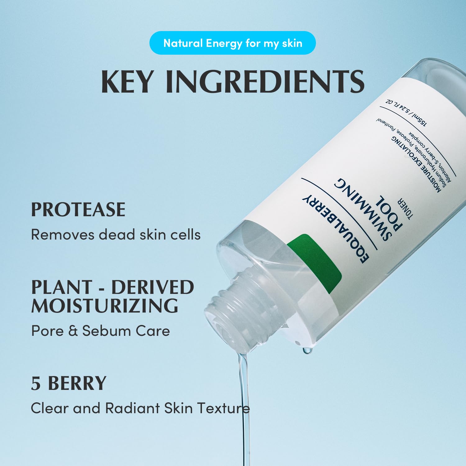 EQQUALBERRY Envase de 155 ml con textura sedosa.