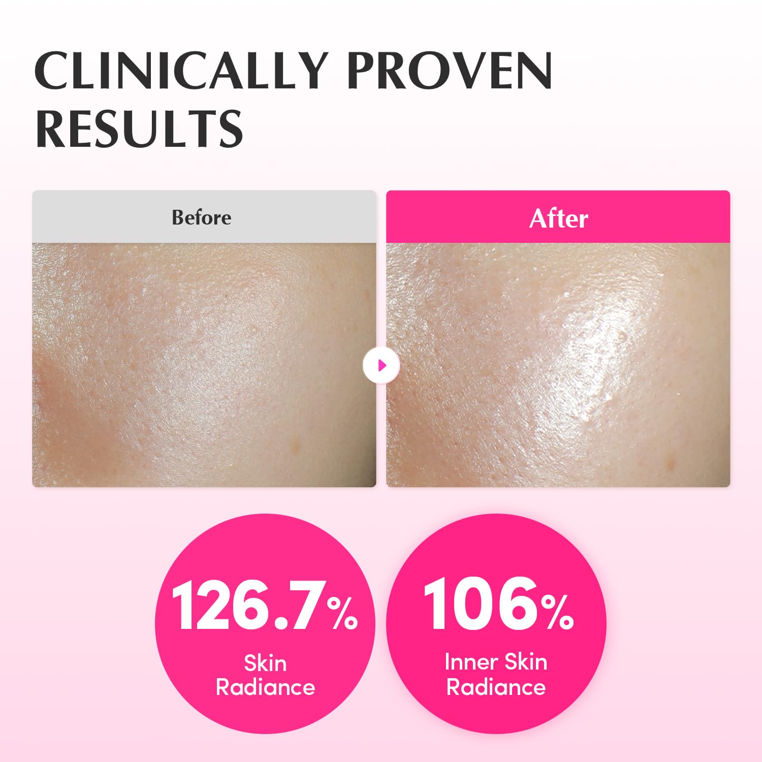 Aplicación en rostro con EQQUALBERRY Nad+ Toner para hidratación y brillo.