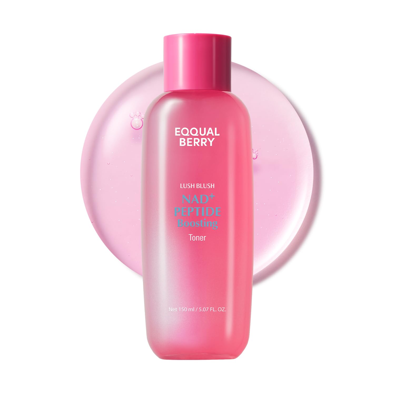 EQQUALBERRY Nad+ Toner botella con energía para la piel y luminosidad.