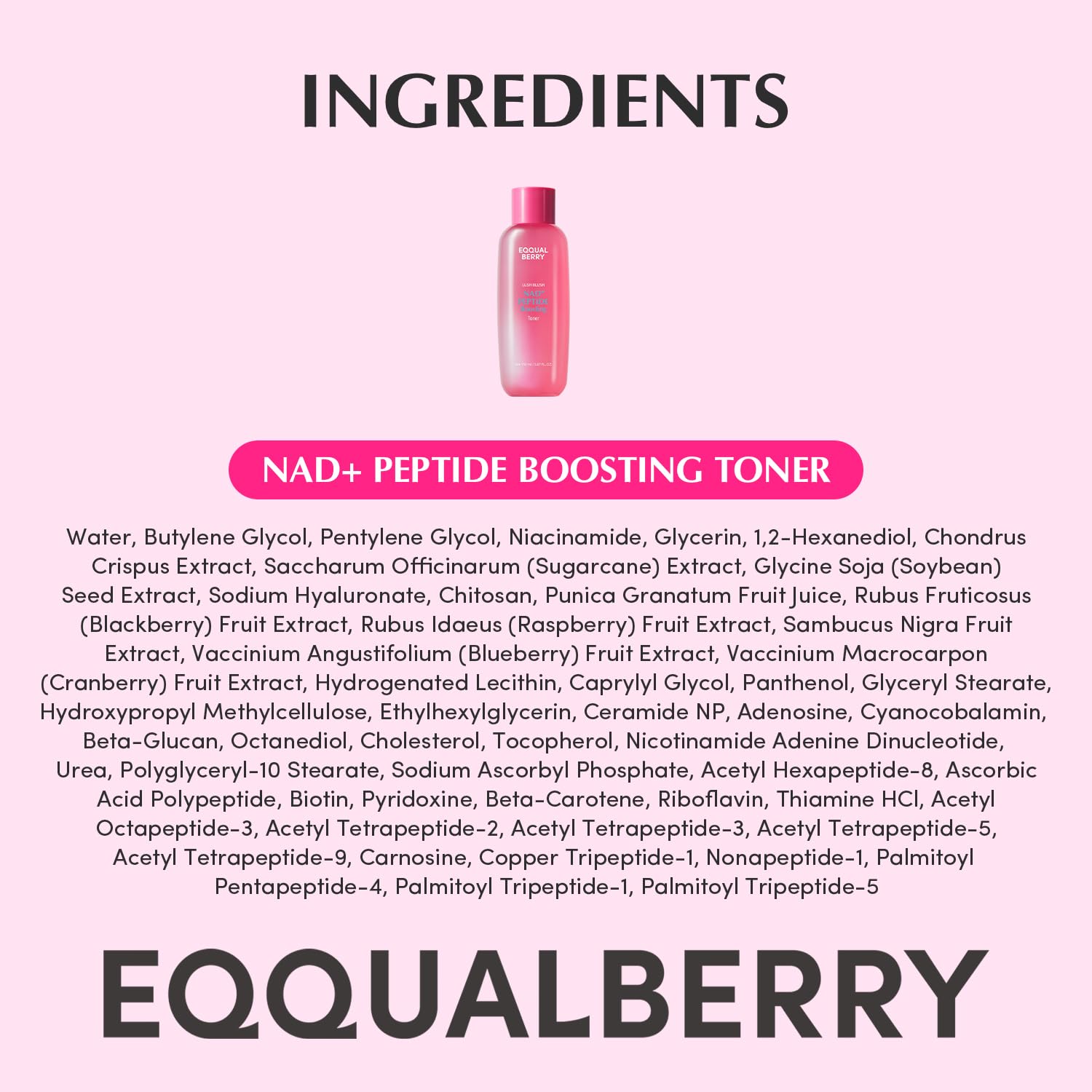Rostro radiante y firme tras la aplicación del tonico Nad+ EQQUALBERRY.