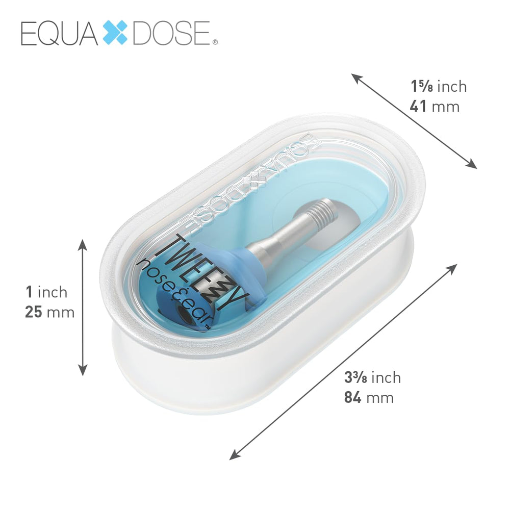 EQUADOSE Tweezy in use for ear hair removal with comfort