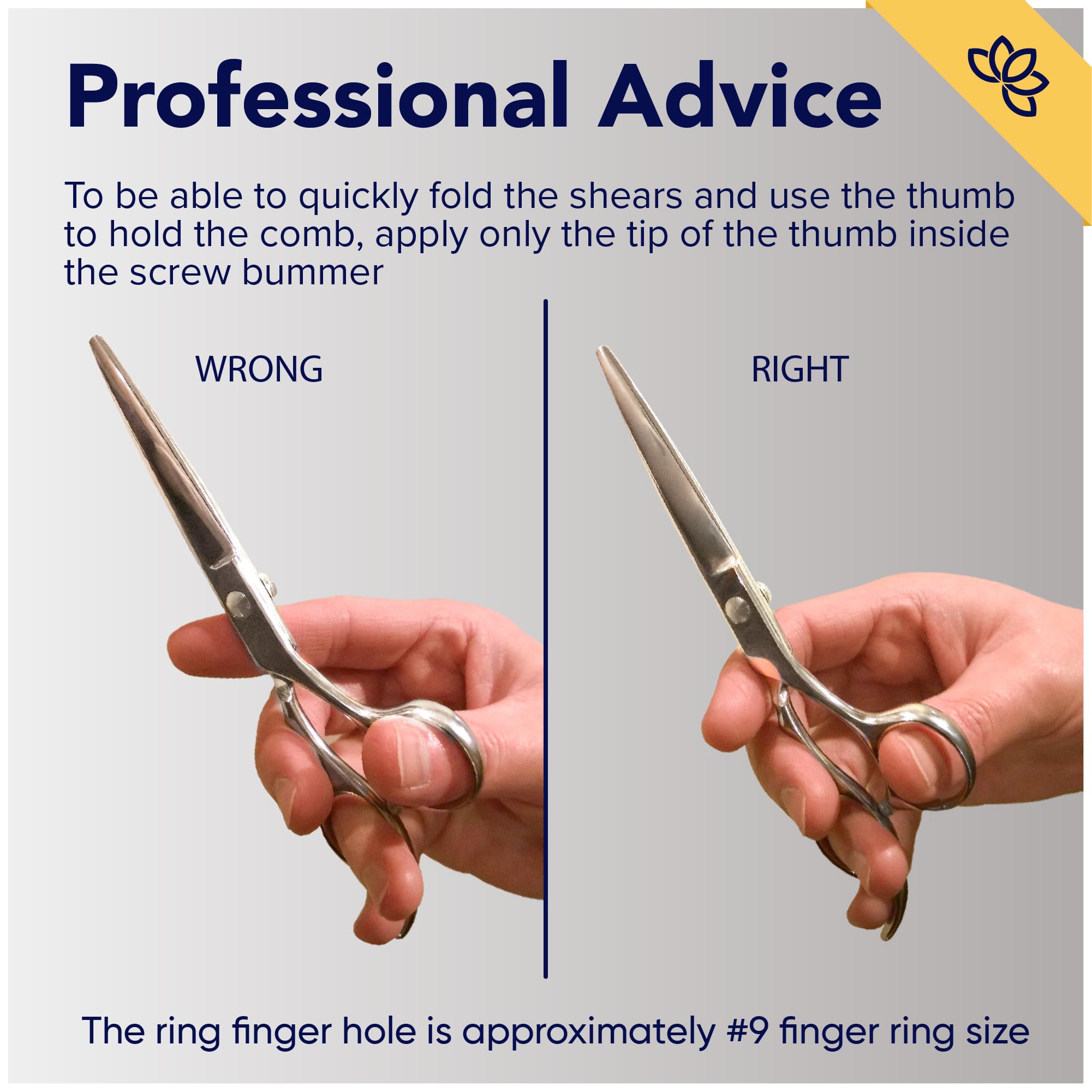 Equinox ice-tempered blades stay sharp through repeated use for precise styling