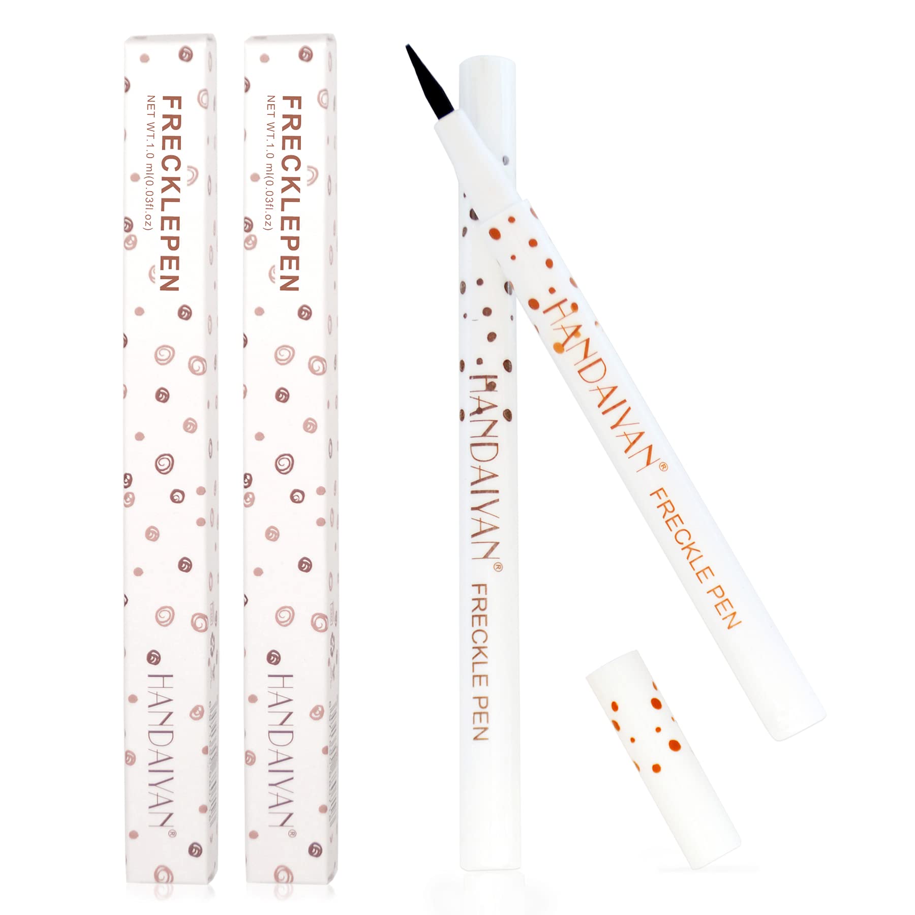 Equusecured Freckle Pen Light Brown dots on skin for a natural sun-kissed look.