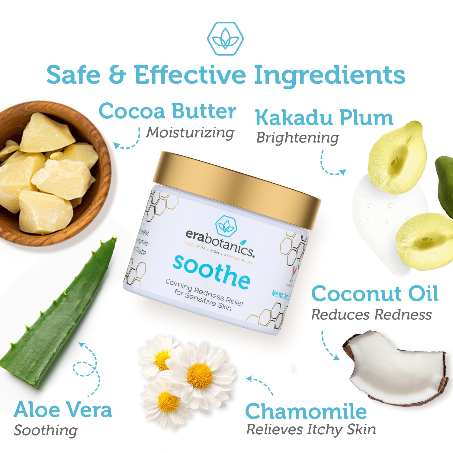Era Organics crema-aloe-cardo-lechero-manzanilla: ingredientes calmantes para rojeces persistentes