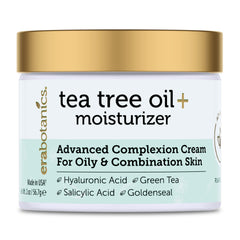 Era Organics crema arbol de te - botella para uso diario y control del brillo.