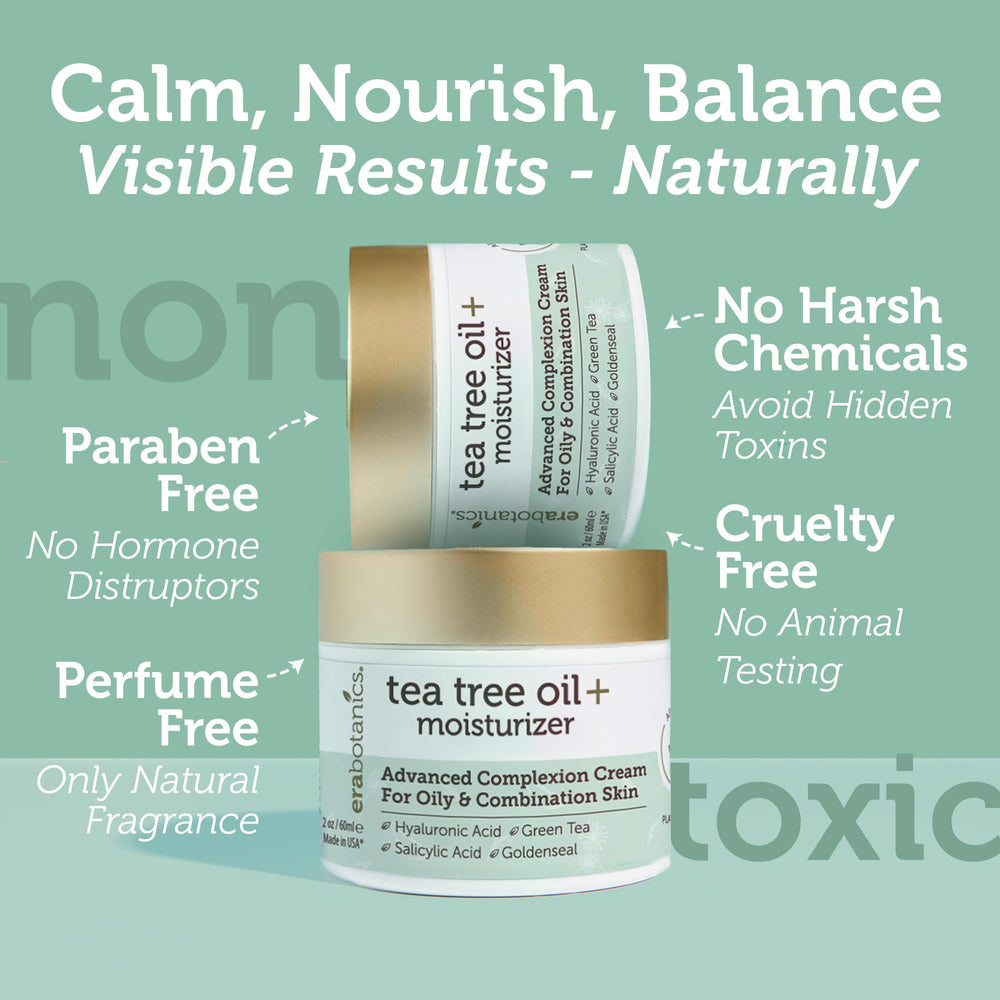 Era Organics crema arbol de te - empaque sostenible y ético.