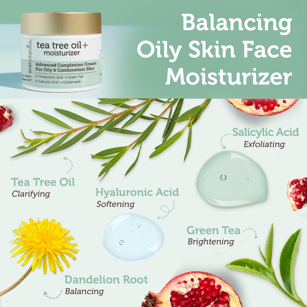 Era Organics crema arbol de te - ingredientes clave para piel equilibrada.