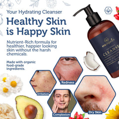 Era Organics limpiador facial de textura cremosa, ideal para uso diario.