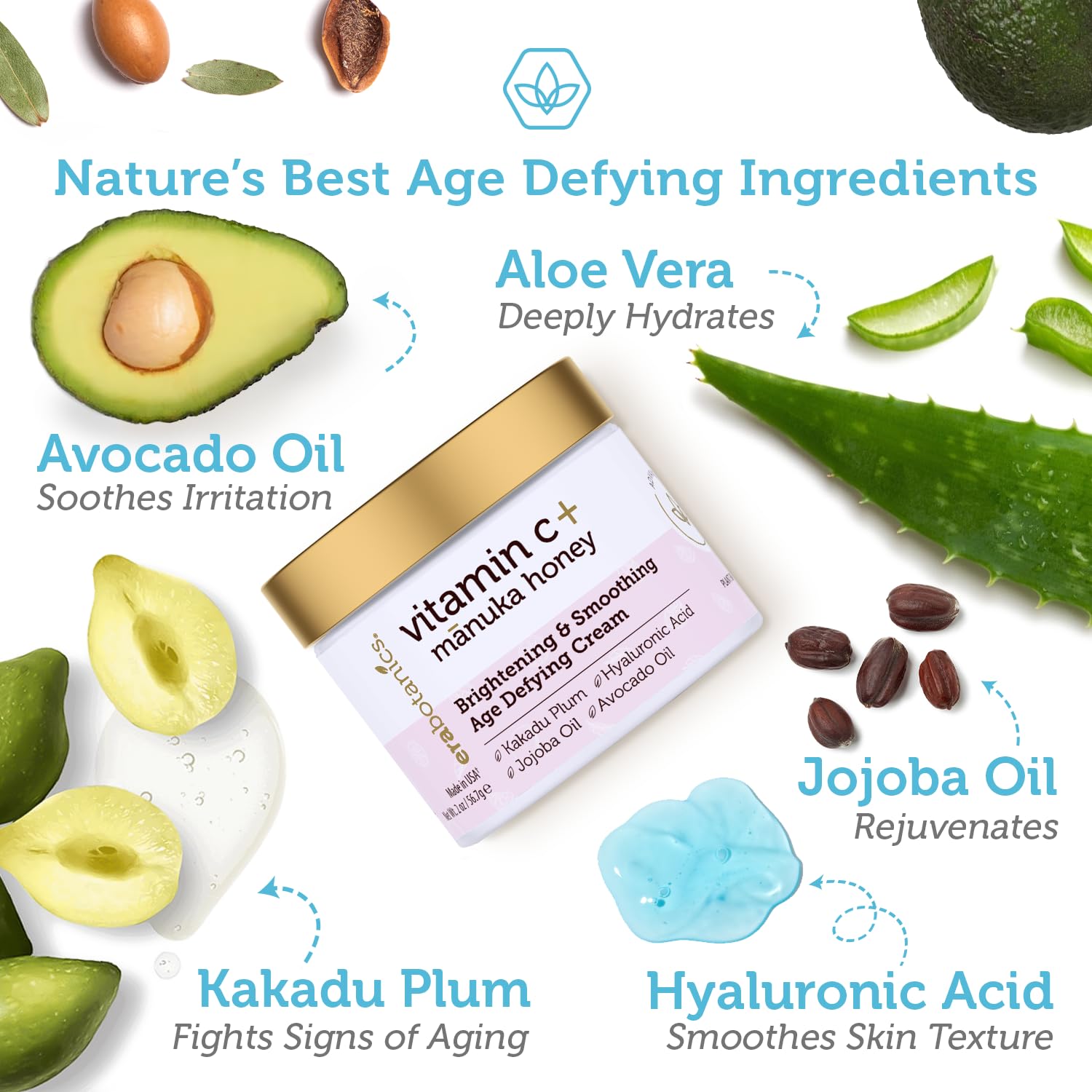 Era Organics Crema Vitamina C tapa: aplicación fácil y diseño práctico