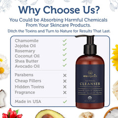 Era Organics fórmula hidratante limpia sin resecar la piel.