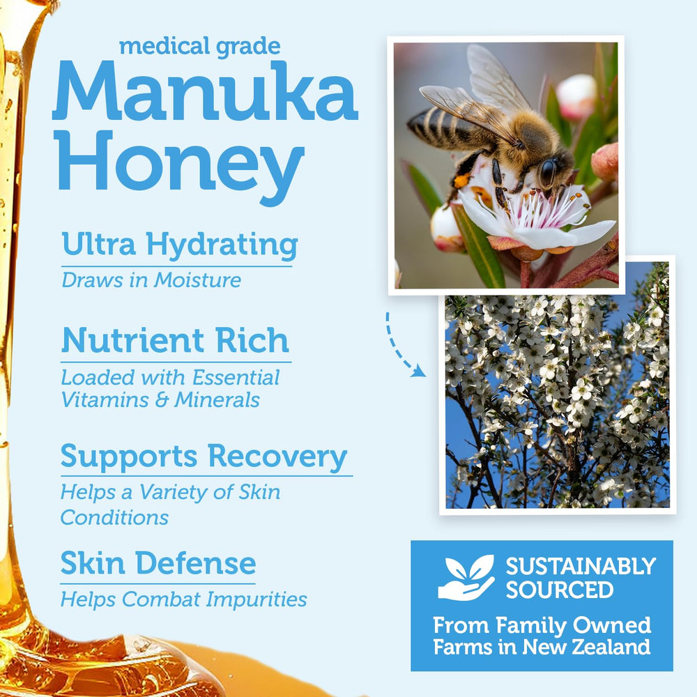 Era Organics Manuka Honey Exfoliating Face Scrub dual-use application demonstrates versatile skincare