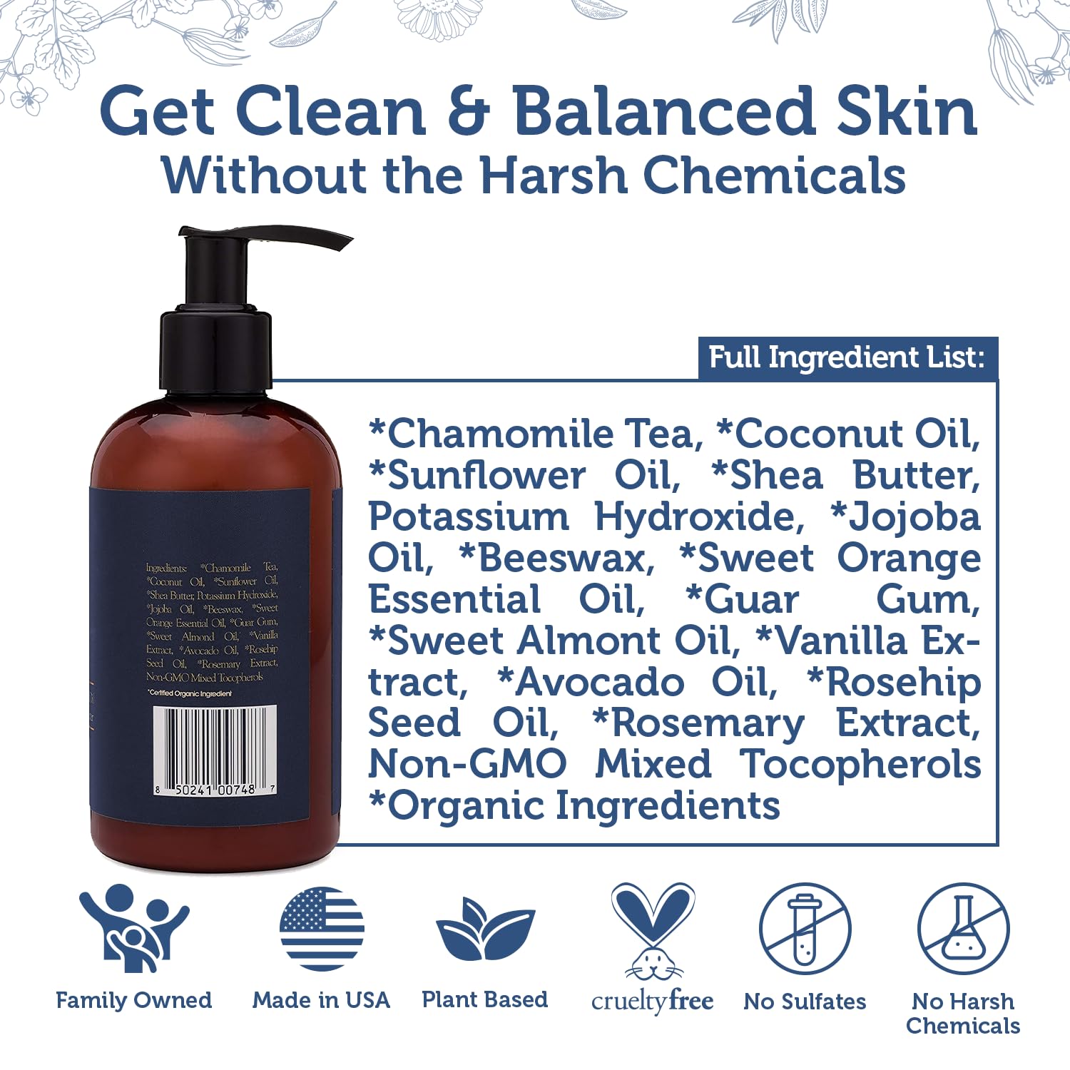 Hombres y mujeres usan Era Organics para limpieza diaria con hidratación.