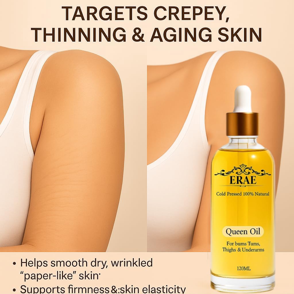 ERAE Queen Body Oil texture looks lightweight and non-greasy.