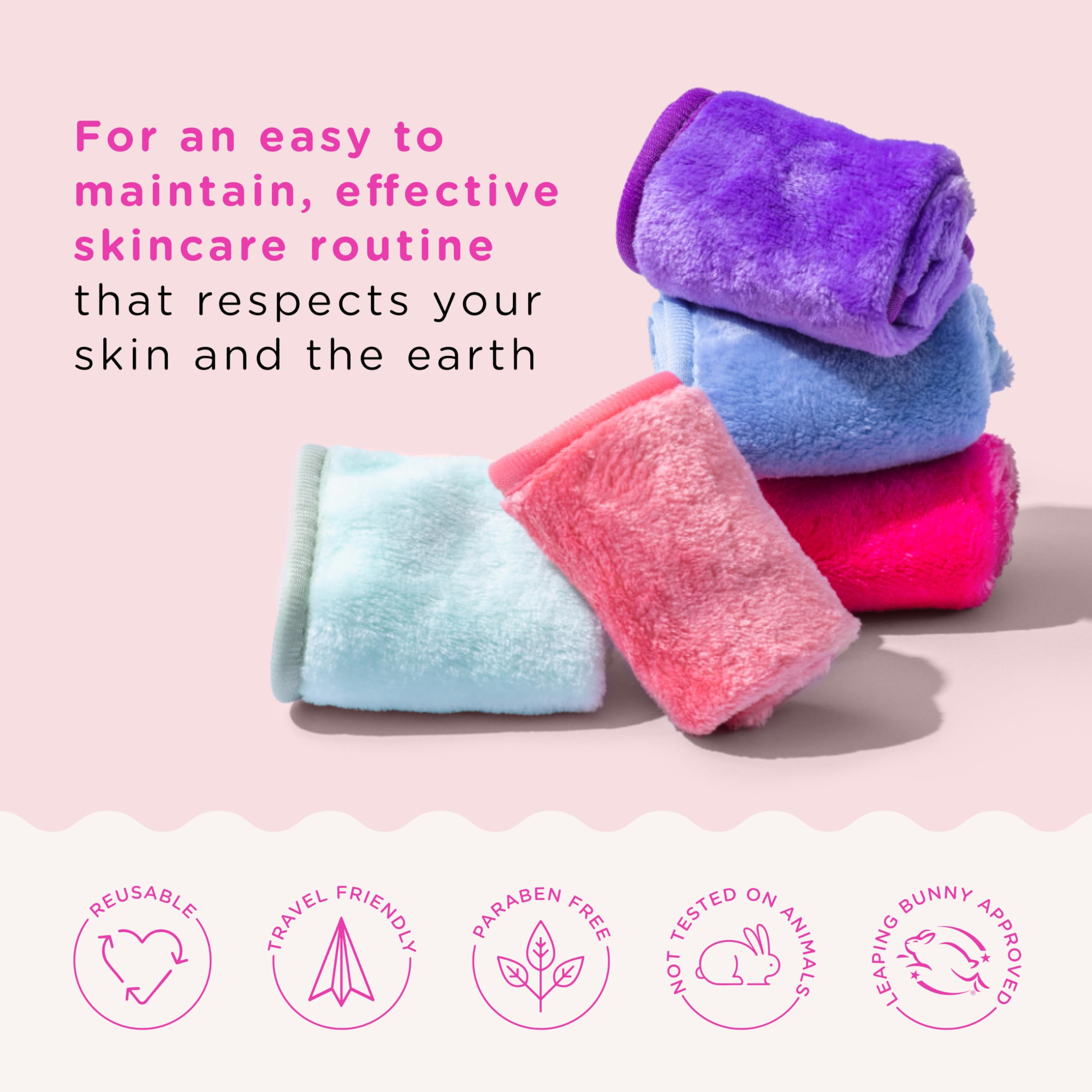 Colores variados de ERASE YOUR FACE para coordinar con tu rutina de belleza.