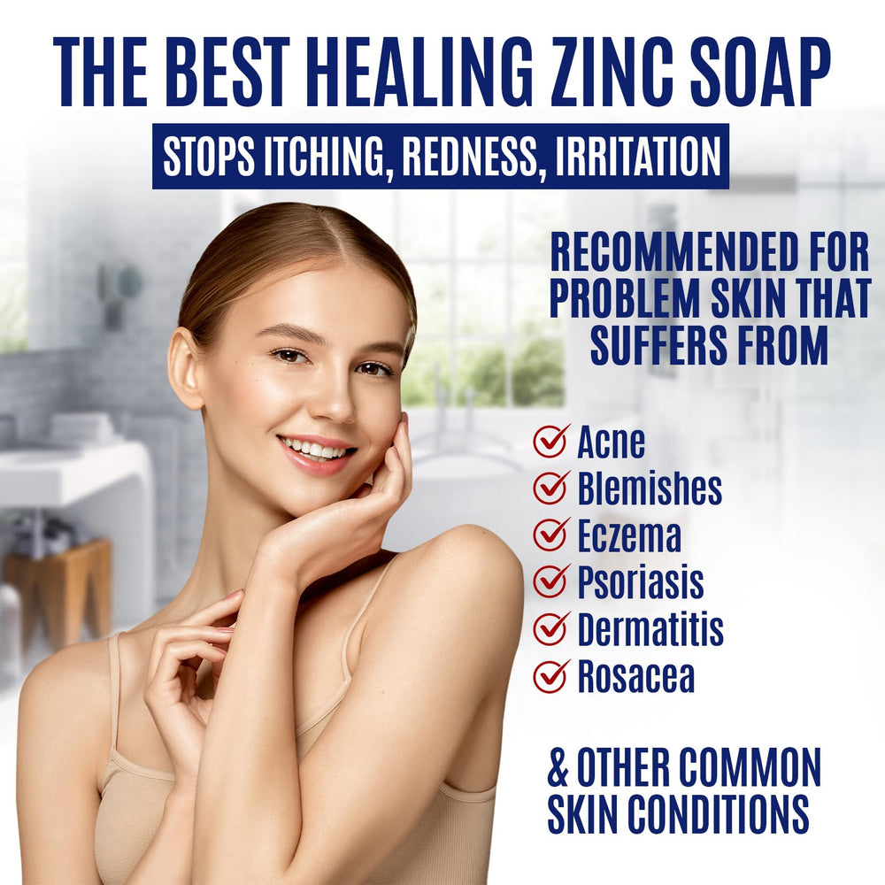 Barra Erbaid con zinc 2% para el cuerpo, limpieza profunda y sensación fresca.