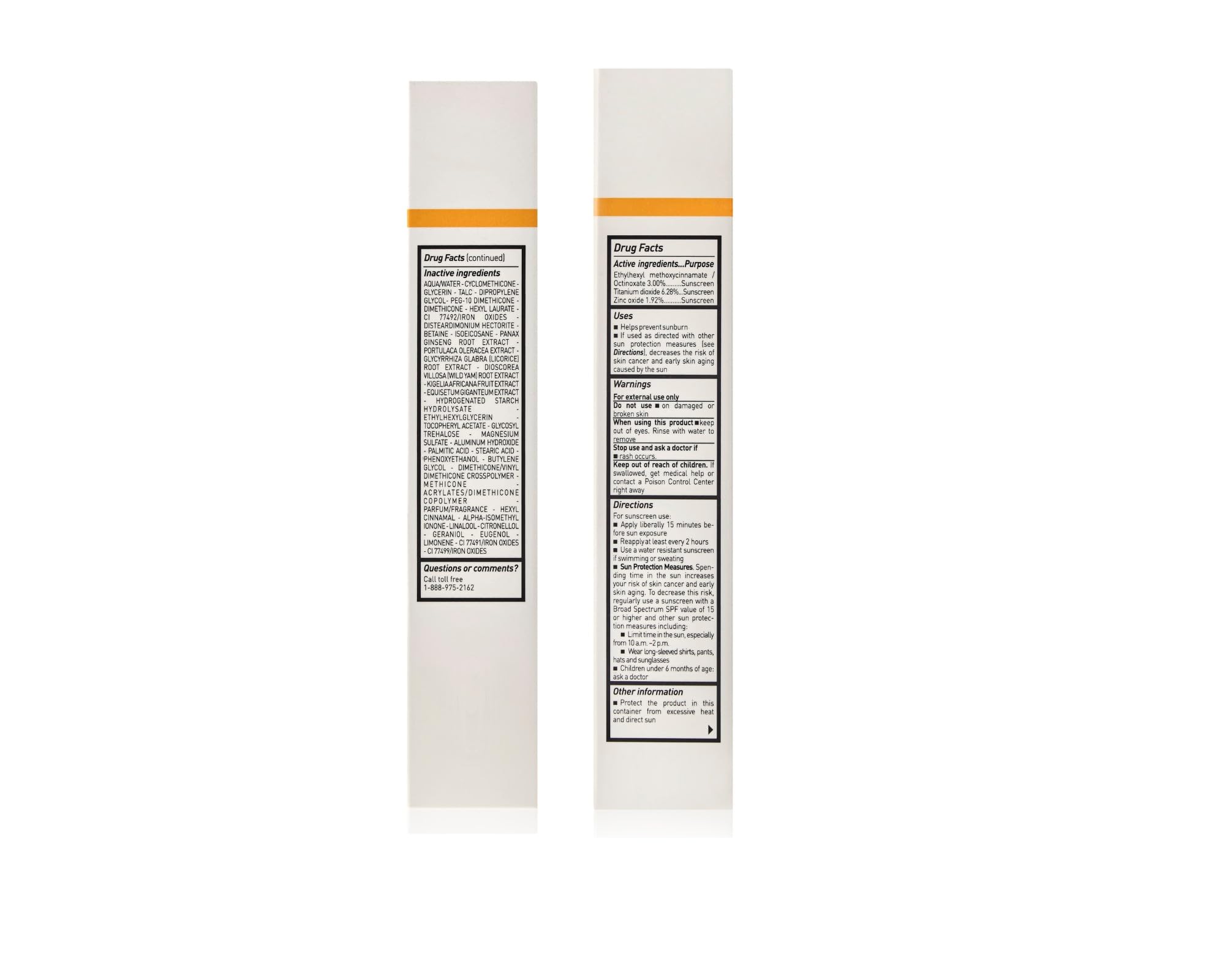 Packaging and shade swatches arranged in a clean, lifestyle setting.