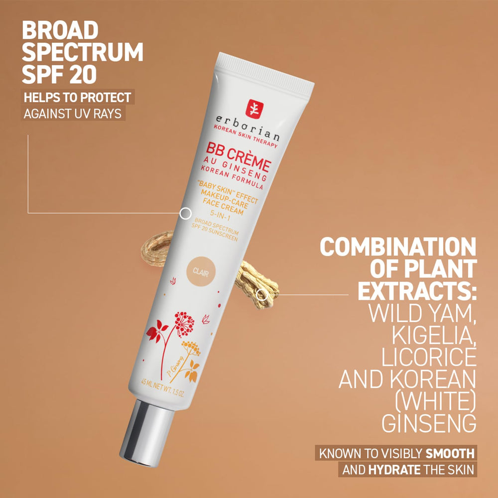 Swatches on fair skin demonstrate even-toned results with Erborian BB Cream.