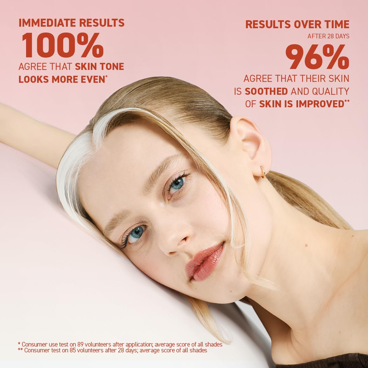Erborian hydration-boosting formula shown as a droplet on skin.
