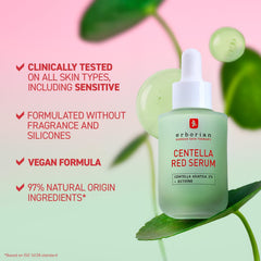 Ingredientes clave: cica de Jeju, ectoine y bisabolol del Centella Red Serum.