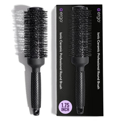 ERGO Ceramic Ionic Round Brush for blowouts with vented barrel delivering smooth, shiny results