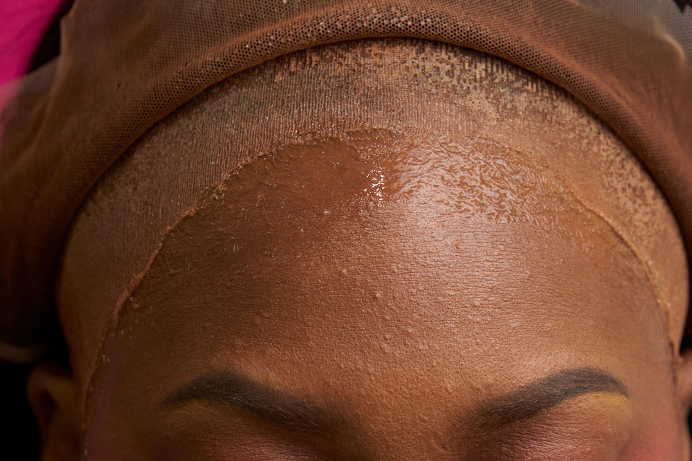 Ericka J Hold Me Down moisturizes skin during lace wig wear.