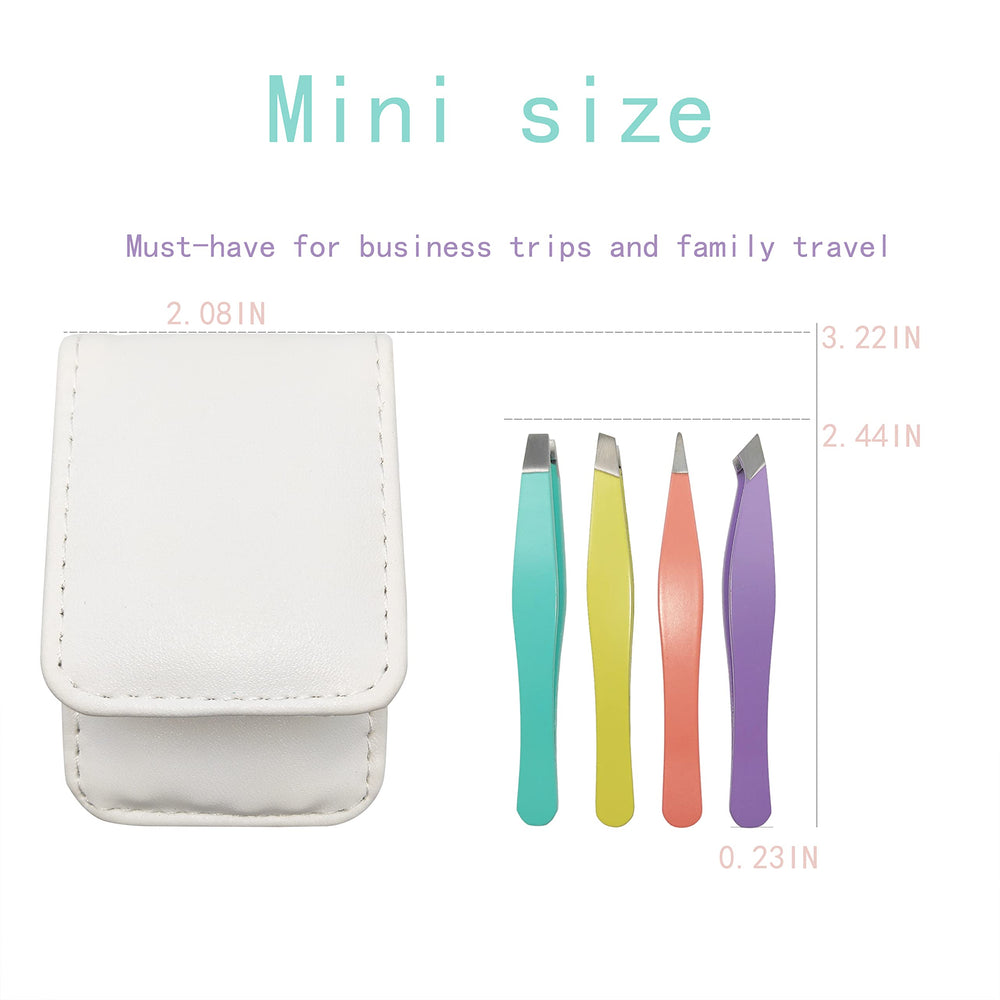 erised's bifrost mini eyebrow tweezers angle tip for controlled plucking and neat arches