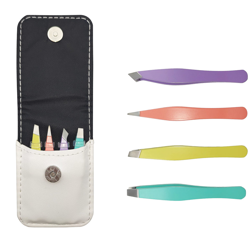 erised's bifrost mini eyebrow tweezers slant tip for precise shaping on the go