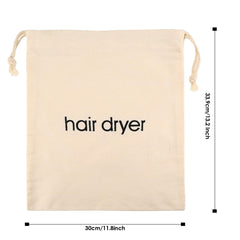 ERKXD guest bathroom bag stores a full-size dryer, reducing clutter.