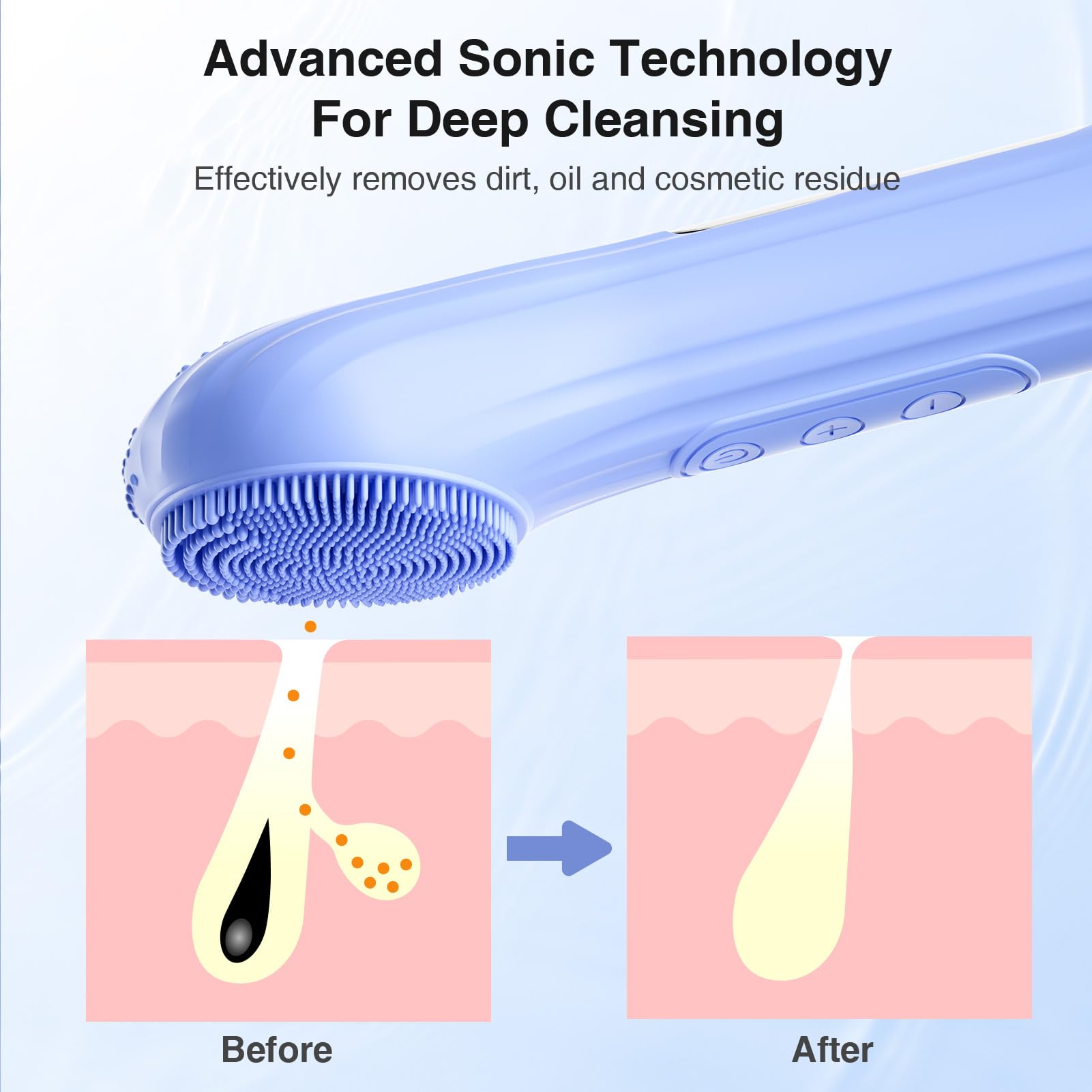 ERROWIN blue scrubber heated massage aids open pores and circulation