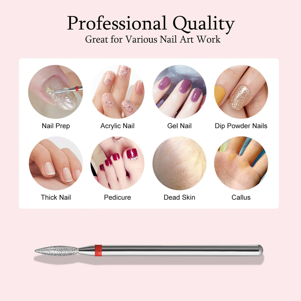 ERUIKA portable drill bit set supports easy storage and on-the-go manicures