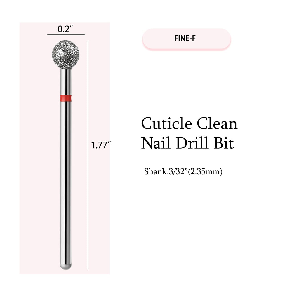 ERUIKA ball-cuticle-bit-3-32inch for targeted dead-skin removal around nails.