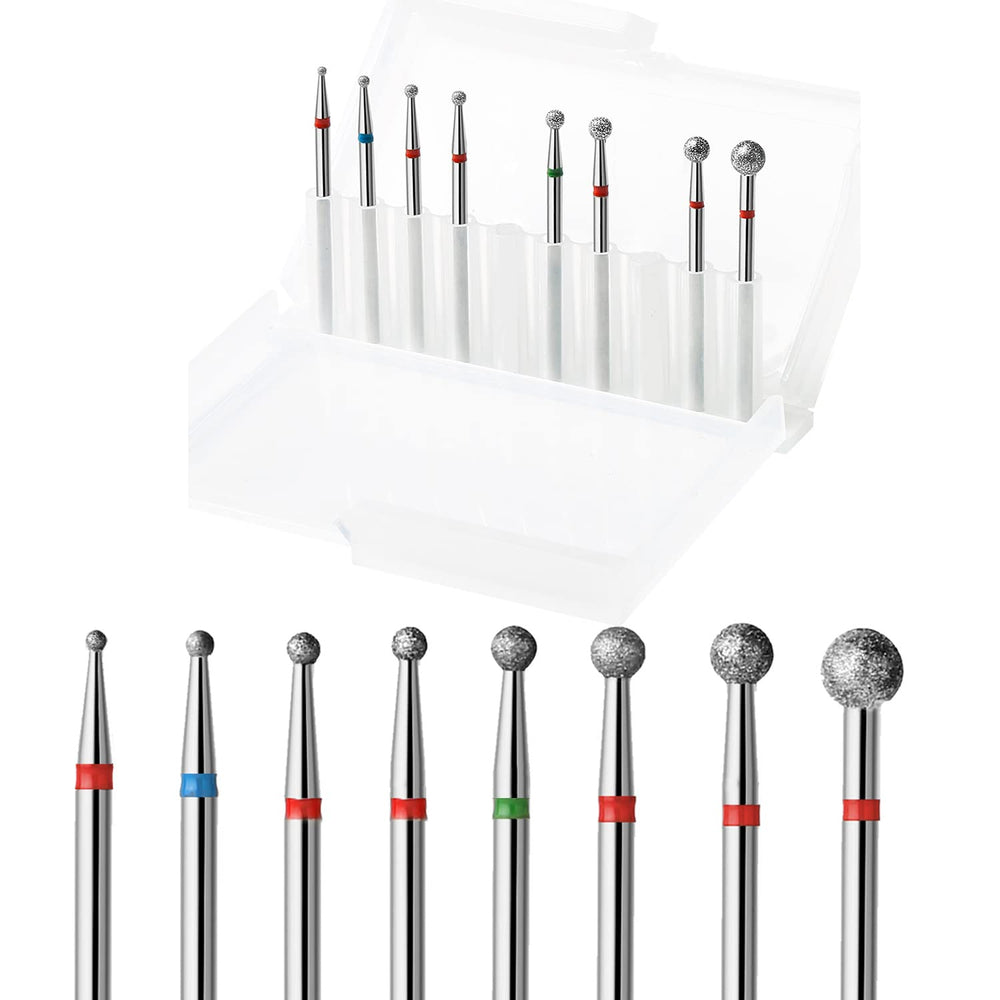 ERUIKA ball head nail drill bit 1.5mm diameter for precise cuticle cleanup