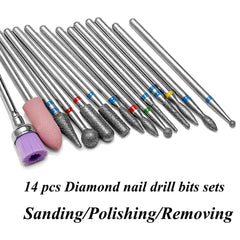 ERUIKA diamond tungsten carbide bits deliver precise cutting for acrylic and gel nails.