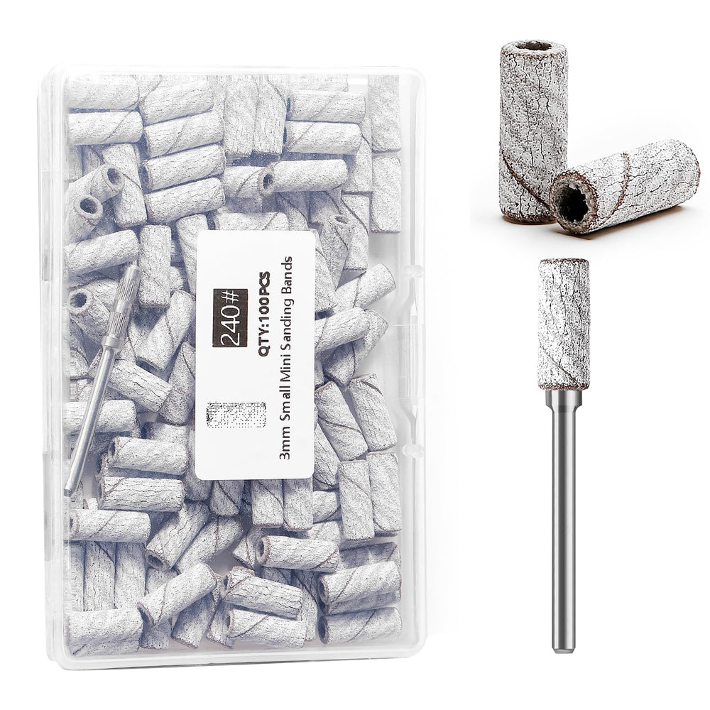 ERUIKA nail drill bands with a 3.1 mm mandrel for precise gel removal
