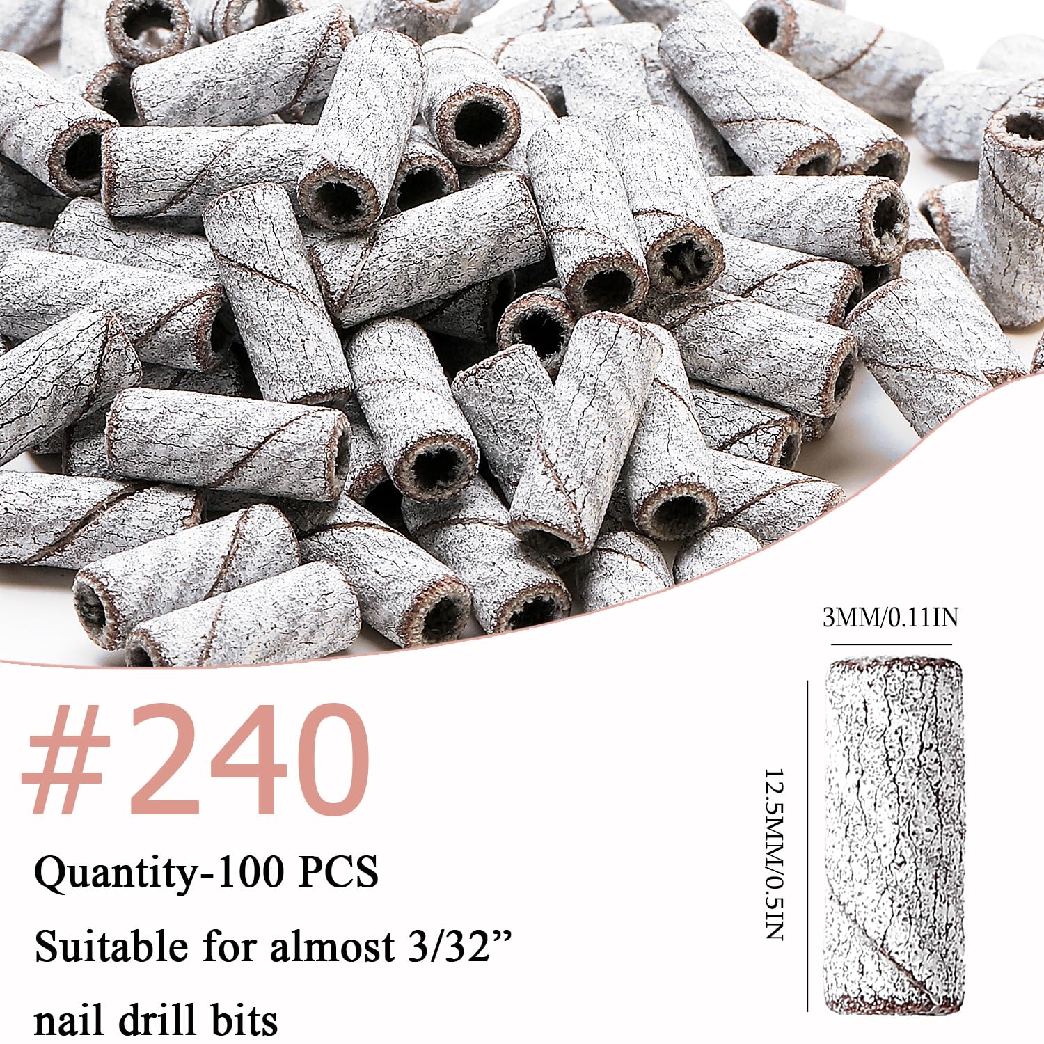ERUIKA zebra pattern sanding bands for smooth shaping in manicures