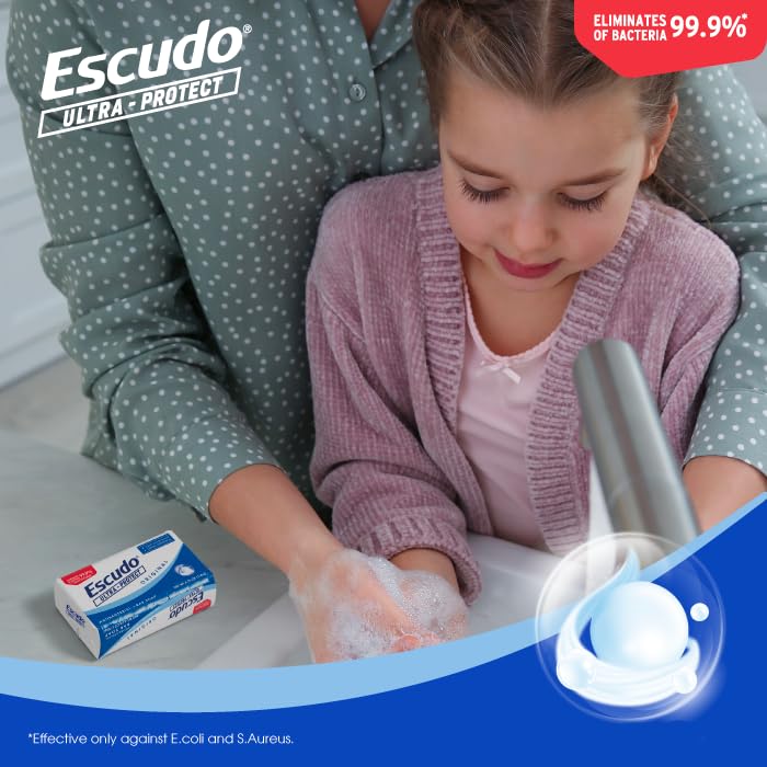 Escudo Ultra-Protect bathroom-scene showing integration into daily cleansing routine.