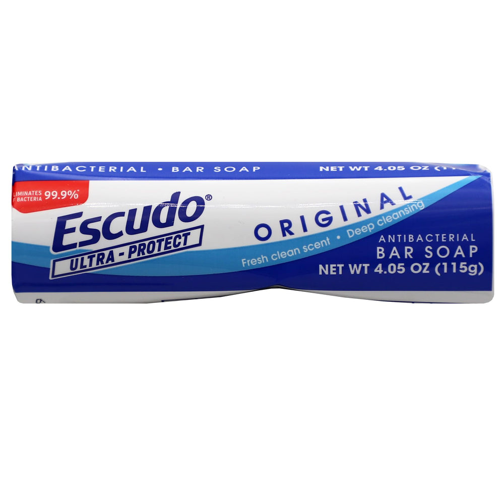Escudo Ultra-Protect original soap offers a fresh scent for uplifting morning routines.
