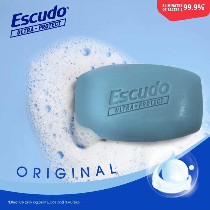 Escudo Ultra-Protect hand wash scene demonstrates quick refresh during routines.