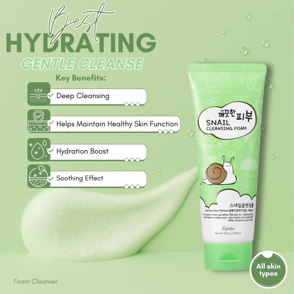 Esfolio anti-edad con mucina de caracol para mayor elasticidad.