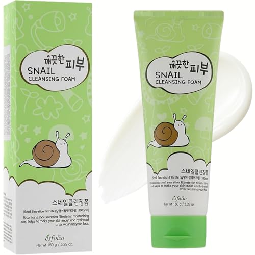 Esfolio con extracto de caracol, limpieza facial profunda y suave.