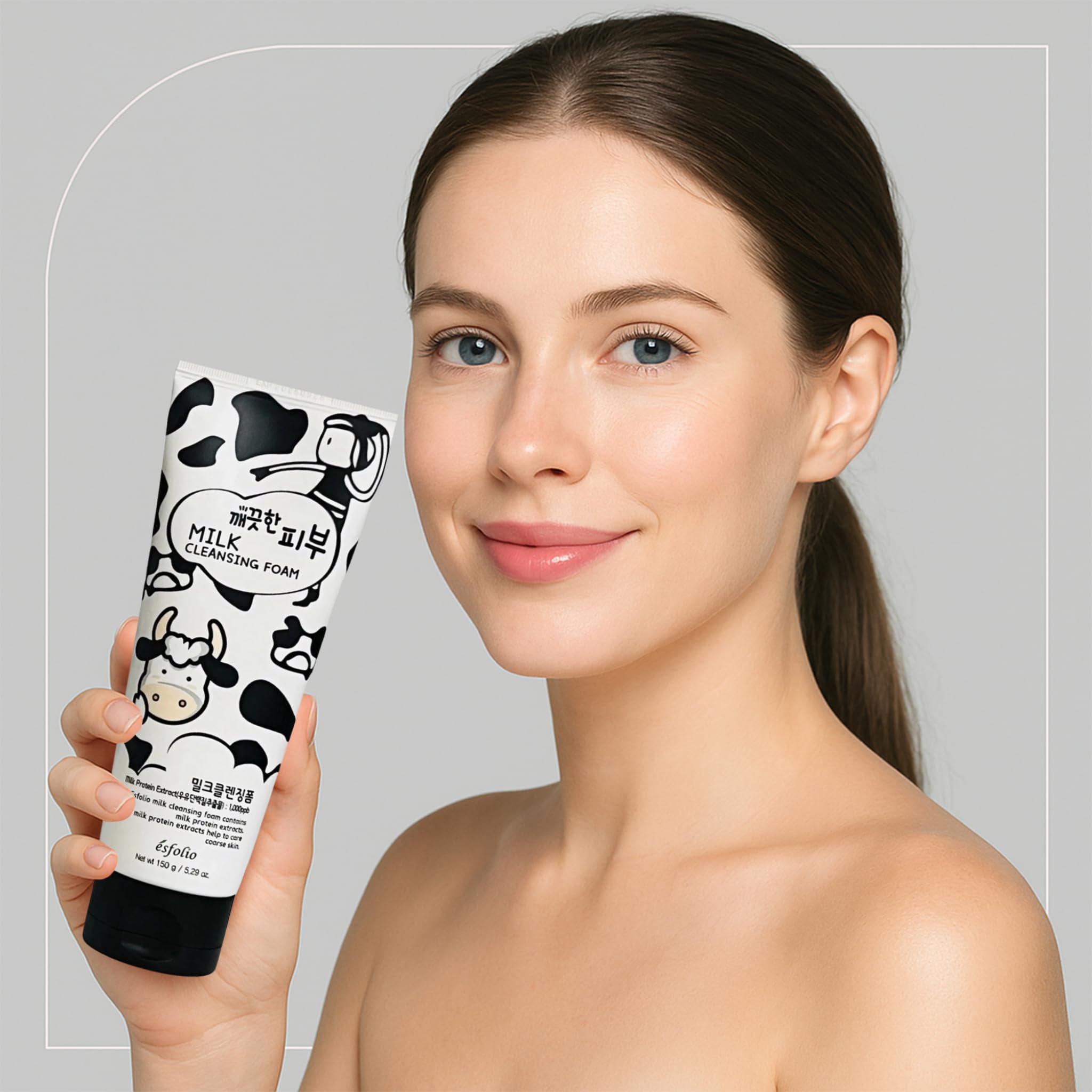 Esfolio Milk Cleansing Foam gentle formulation suitable for daily cleansing routines.