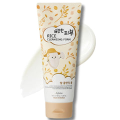 Esfolio Rice Cleansing Foam bottle-pour for easy daily cleansing with gentle refresh.