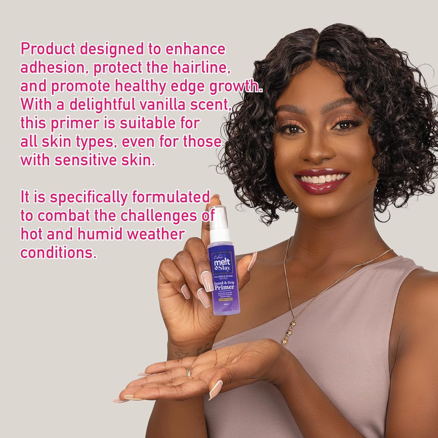 Esha Melt N Slay primer coconut scent adds refreshing aroma during wear