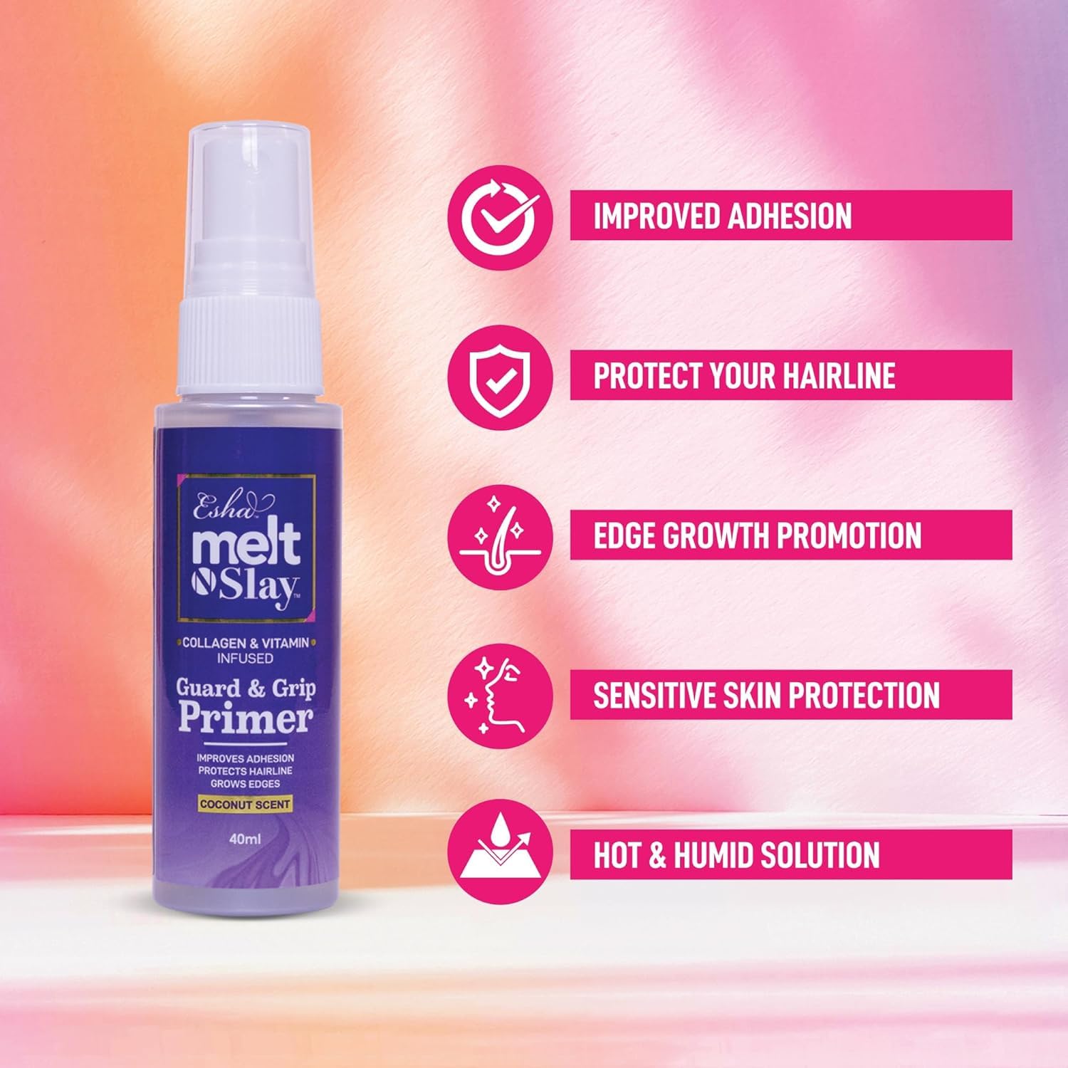 Esha Melt N Slay primer enhances adhesion in hot and humid settings