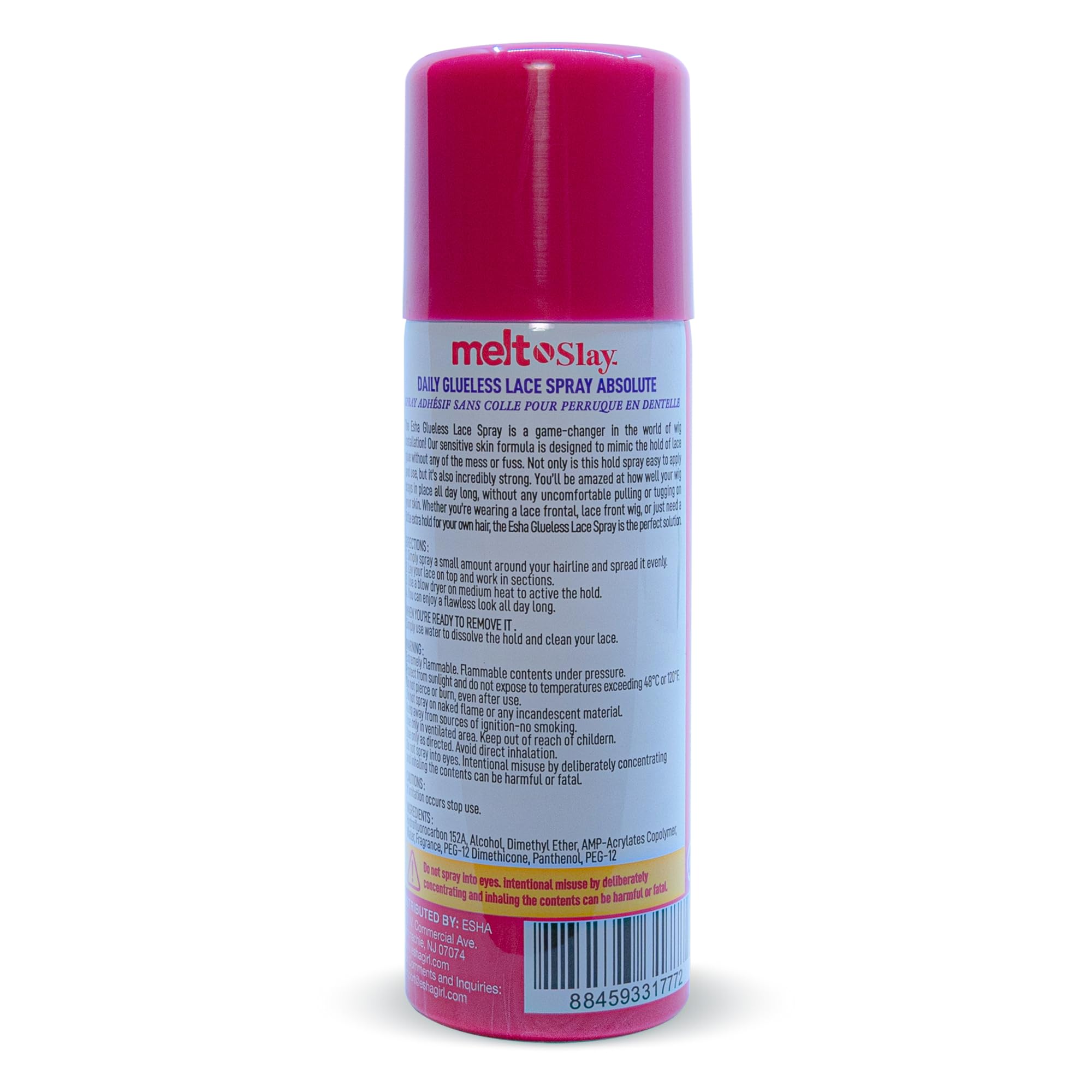 Envase de 80 ml de Esha Melt N Slay para uso prolongado